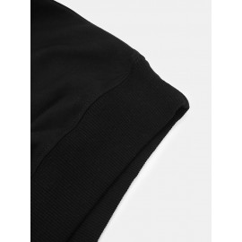 Mens Cartoon Smile Bear Print Crew Neck Pullover Sweatshirts Winter