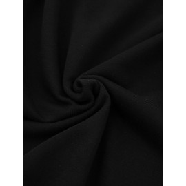 Mens Japanese Cartoon Cat Print Crew Neck Pullover Sweatshirts Winter